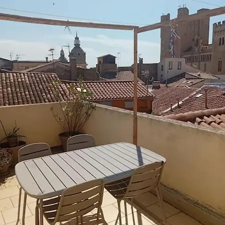 Studio Terrasse Vue Cathedrale Narbonne Extérieur photo