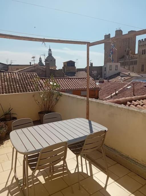 Terrasse Vue Cathedrale Narbonne